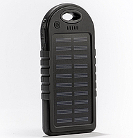 Повербанк 5000 mah УМБ Power Bank ViaKing солнечная панель H-11 черный