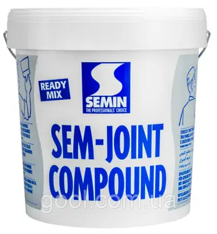 Шпаклівка фінішна Semin Sem Joint Compound акрилова готова у відрах (Семін Сем Джоінт) 25 кг., фото 1