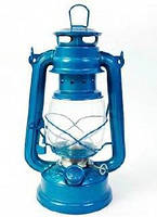 Керосиновая лампа Летучая мышь для дачи дома походов 27 см голубой