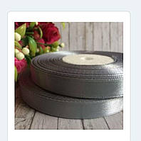 Стрічка атласна 0.9 см срібно Сіра (рулон 32 метри) А09-59-32