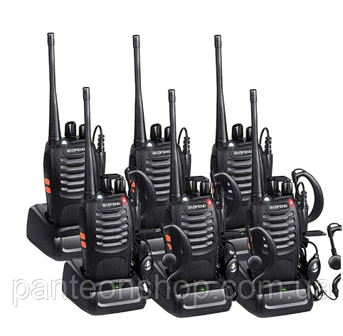 Портативна рація Baofeng BF-888S Six Pack комплект 6 шт, фото 1