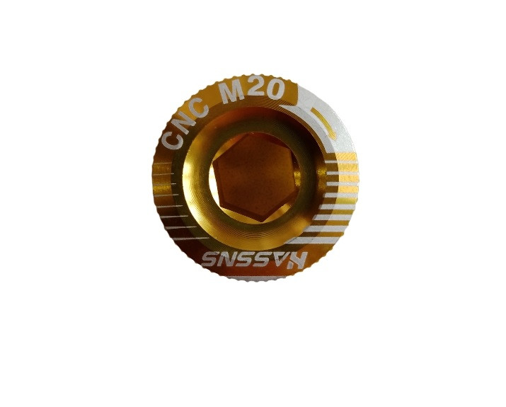 Болт Nassns для затискання шатунів Hollowtech, різь M20, золотистий