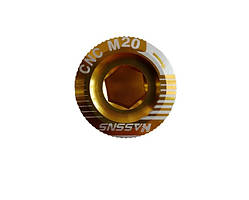 Болт Nassns для затискання шатунів Hollowtech, різь M20, золотистий