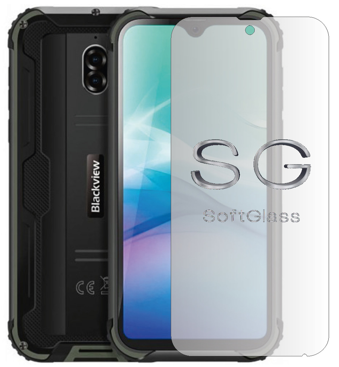 М'яке скло для Blackview BV5900 на екран поліуретанове SoftGlass, фото 1