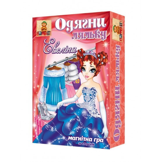 Настільна гра Bombat на магнітах «Відень ляльку. Евеліна» 800125