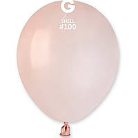 Латексные воздушные шары Gemar Пастель телесный Shell 5"/100 (12,5 см, в надутом виде)