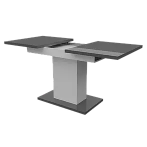 Обідній розсувний стіл ТВІСТ МДФ Neman, колір сірий глянець, фото 2