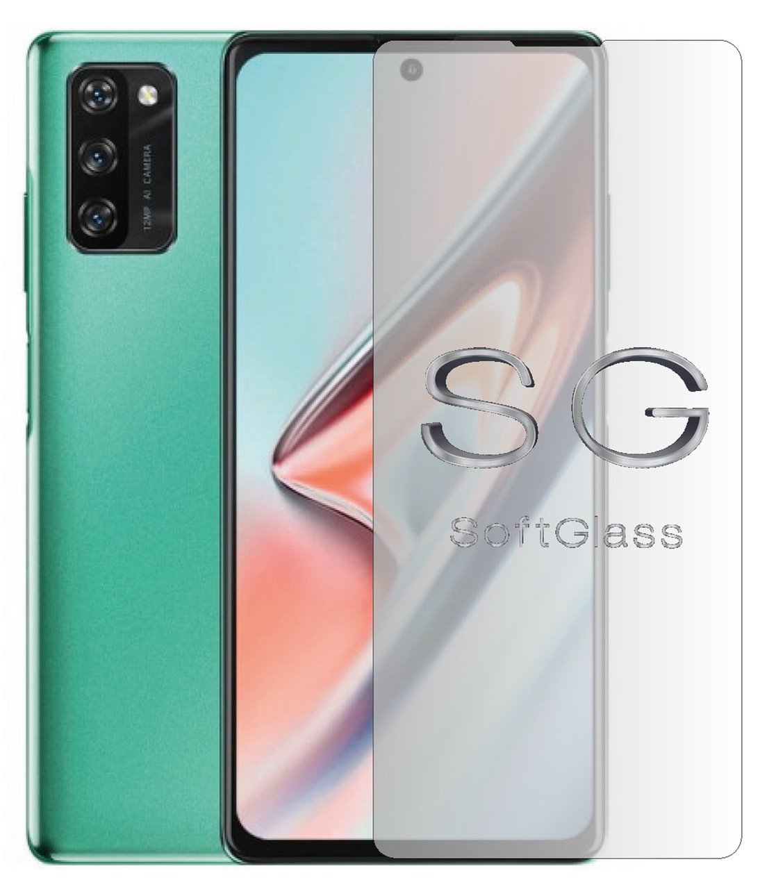 М'яке скло для Blackview A100 на екран поліуретанове SoftGlass, фото 1
