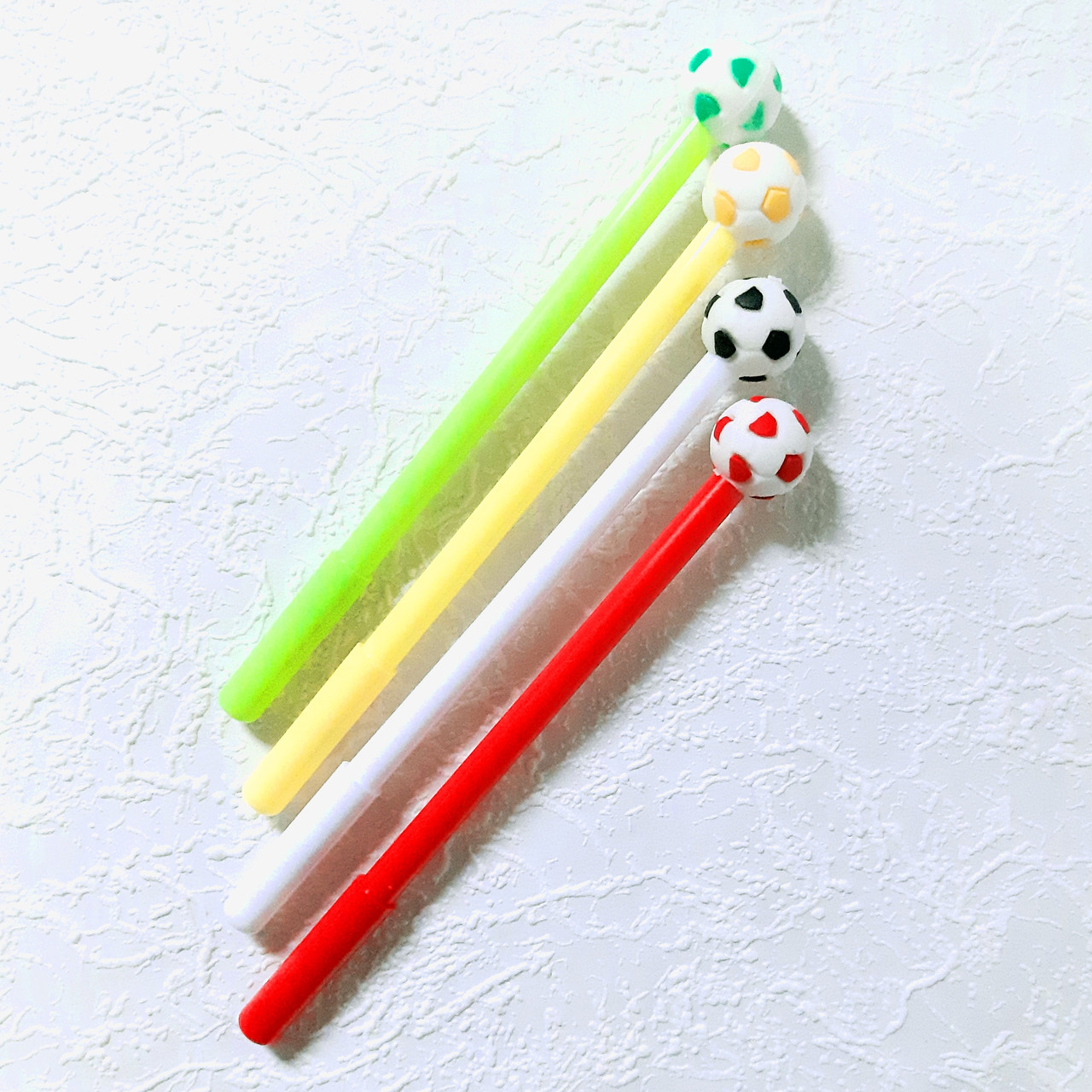 Ручка дитяча гелева Leader Футбольний м'яч синя паста 0,5мм арт.А067, фото 1