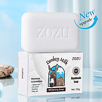 Очищающее мыло для умывания на основе ослиного молока ZOZU, 100г.