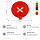 Настінний гачок для одягу Glozis Button Red, фото 10