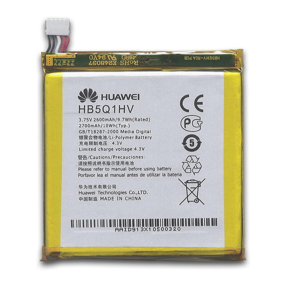 Huawei HB5Q1HV (2600mAh) U9200E ASCEND P1 XL/P1/U9200S/U9510E, фото 1