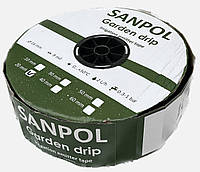 Лента капельного полива эмиттерная 1000 м (10см) "Sanpol" плотность 9 mil