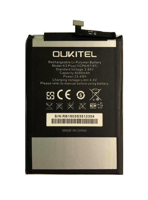 Батарея Oukitel K3 he Oukitel K3 Plus