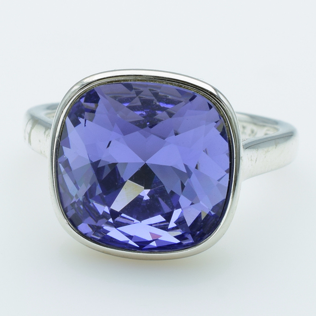 XUPING Кільце Родій Swarovski, Висота 1.4см, Розмір 17.5