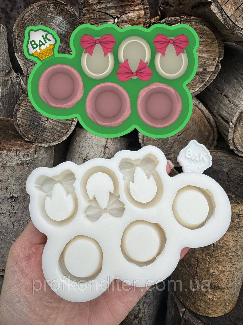Ексклюзив! Силіконовий молд для шоколаду та ін "Цукерки - ВЕЛИКДЕНЬ з начинкою", фото 1