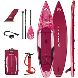 Надувна дошка SUP для гонок Aqua Marina Coral Raspberry Touring 11.6 iS. Купити дошку САП Аква Марина