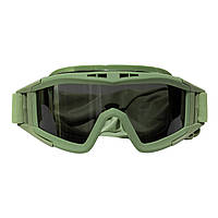 "Защитные тактические очки-маска со сменным стеклом Olive: надежная защита и стиль"