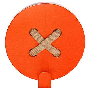 Настінний гачок для одягу Glozis Button Orange