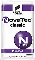 Удобрение для овощей, сада и газона Nova Tec Classic (НоваТек) NPK 12-8-16+S+Mg+ME - (мешок 25 кг)