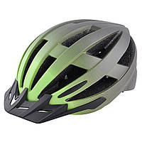 Велосипедный шлем Grey's L черно-зеленый матовый