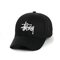 Чорна кепка "Stussy , бейсболка з вишивкою стуссі