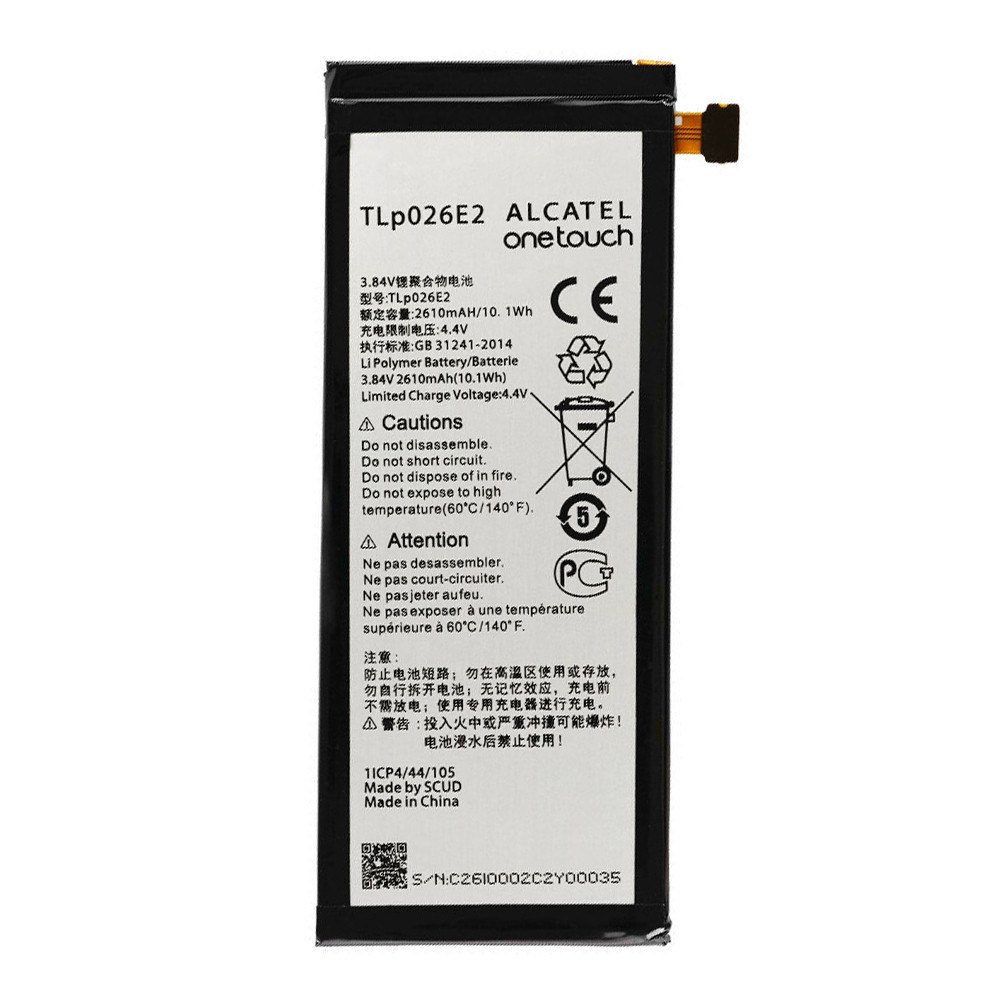 Alcatel TLP026E2 / TLp026EJ (BlackBerry DTEK50, Alcatel One Touch Idol 4 6055K, OT-6055 Idol 4, 6055B, 6055H,