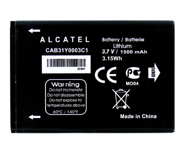 Батарея Alcatel/TCL CAB31Y0003C1 (1500mAh) / TLi014A1 (1400mAh) / CAB31P0000C1 (1300mAh) / TLi014A2 [Original