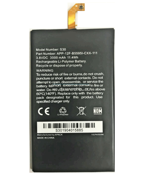 Батарея Caterpillar CAT S30 → APP-12F-B5595I-CX-111 (3000mAh)