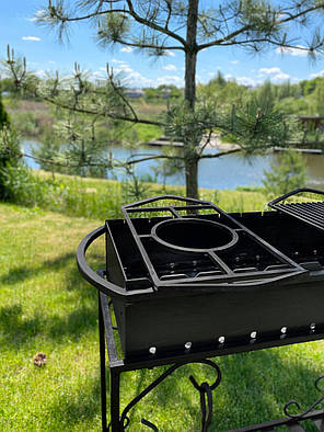 Підставка під казан сковорідку для мангала 510х270 мм TUV, фото 1