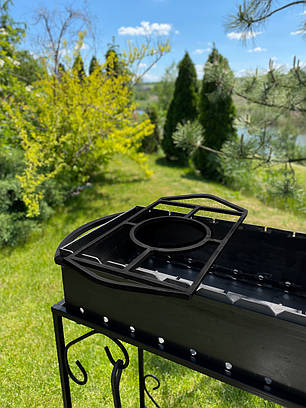 Підставка під казан сковорідку для мангала 510х270 мм TUV, фото 2