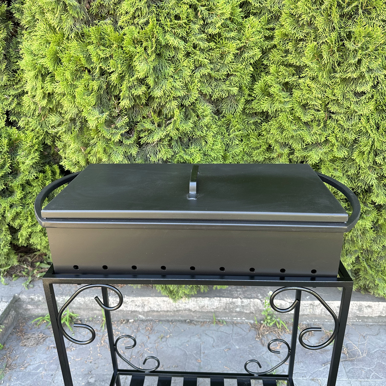 Кришка для мангала на 9 шампурів 62х32 см 2 мм TUV