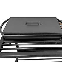 Кришка для мангала на 9 шампурів 62х32 см 2 мм TUV, фото 4