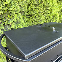 Кришка для мангала на 9 шампурів 62х32 см 2 мм TUV, фото 5