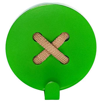 Настінний гачок для одягу Glozis Button Green