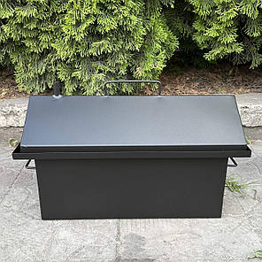 Коптильня з гідрозакривом 546х306х352 1.5 мм (KOP-ST1.5-39L) TUV, фото 1