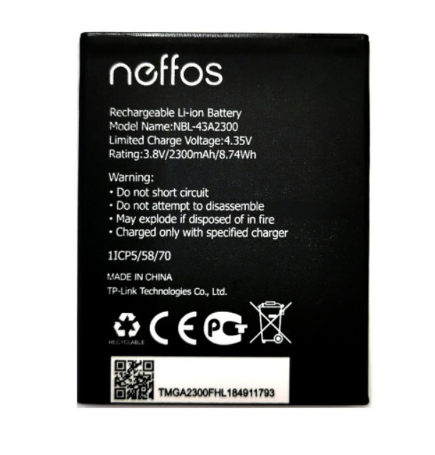 Акумулятор TP-Link NBL-43A2300 (Neffos C5S/C5A), фото 1