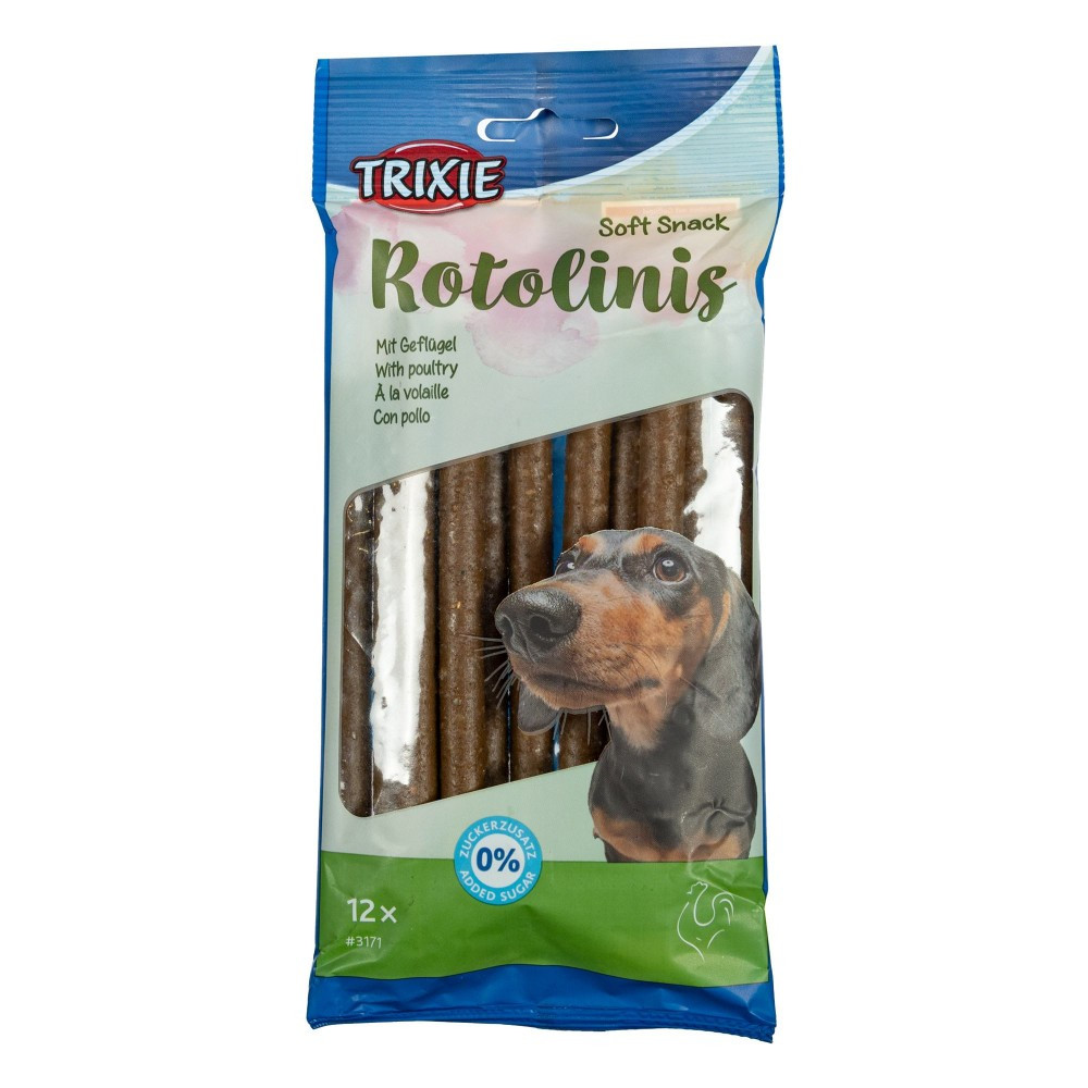 Ласощі для собак палички з домашньою птицею Trixie Soft Snack Rotolinis 120 г