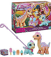 Интерактивная игрушка динозавр Дино FurReal Snackin' Sally's Ice Cream Party Electronic Pet