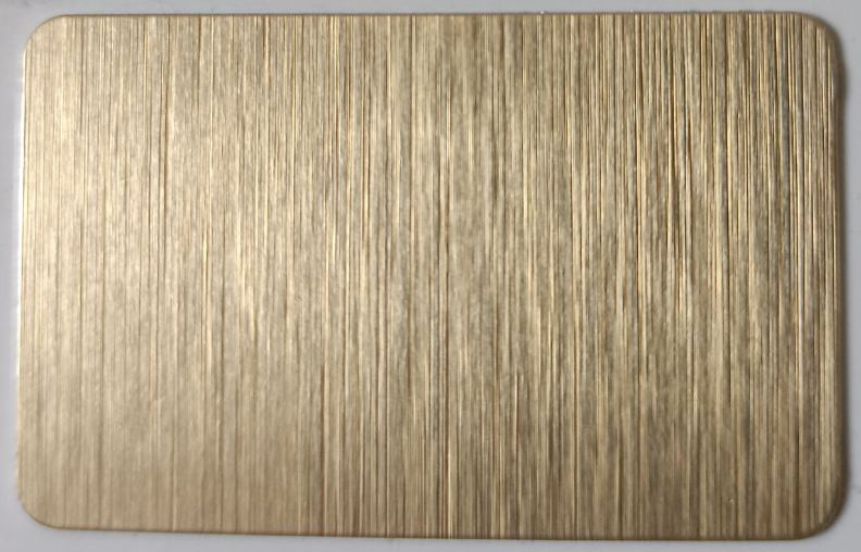 Алюміній для УФ друку потертий золото 610х305х0.55 мм