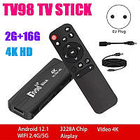 Смарт ТВ бокс TV98 5G Stick 4K 60 fps Wifi6 BT5.0 2/16 Андроид