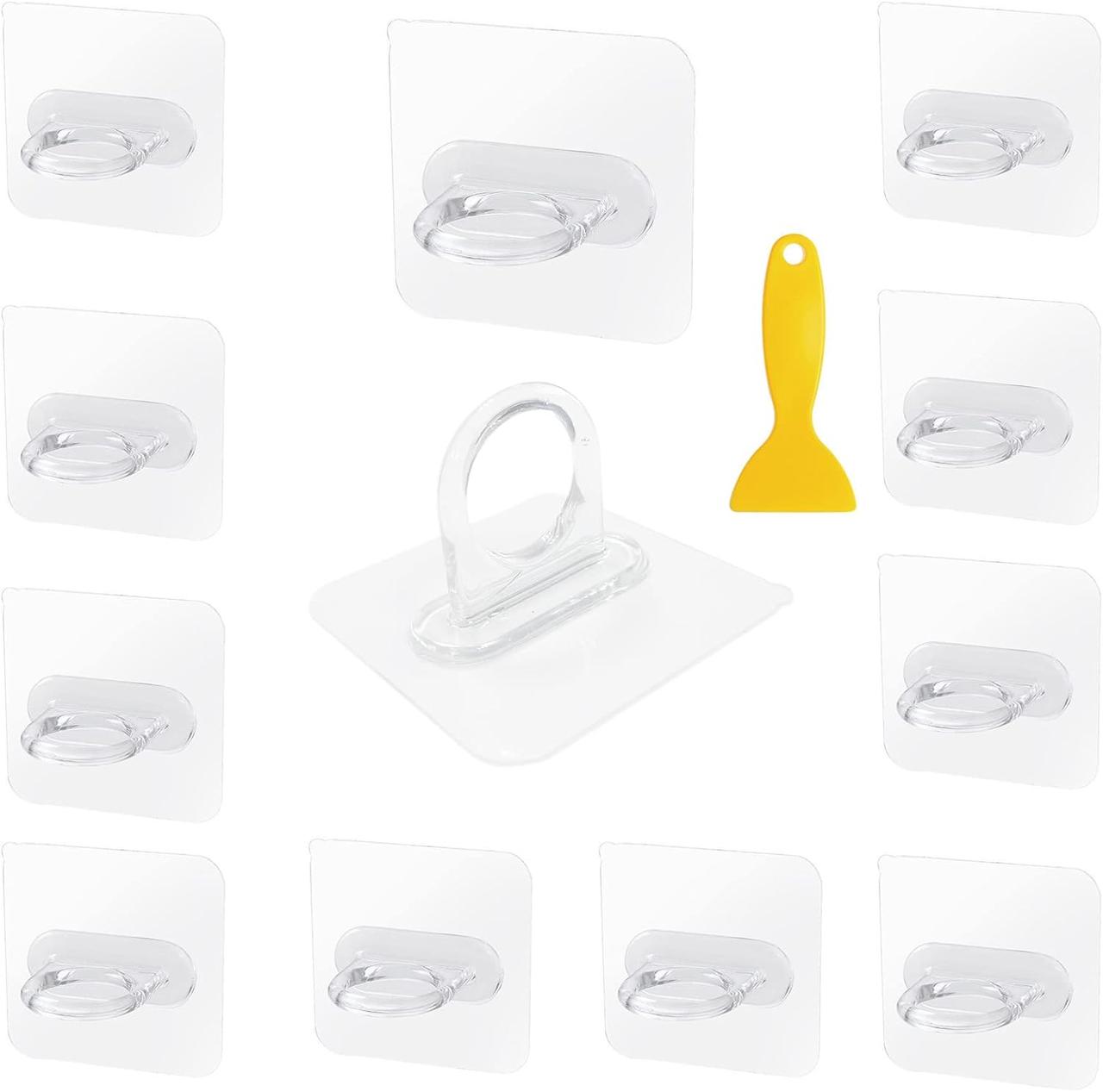 Гачки самоклейні набір 12 шт Прозорі, фото 1