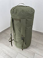 Баул армейский военный ЗСУ тактический сумка рюкзак 120 литров 98*40 см походный олива/хакки IBM-2