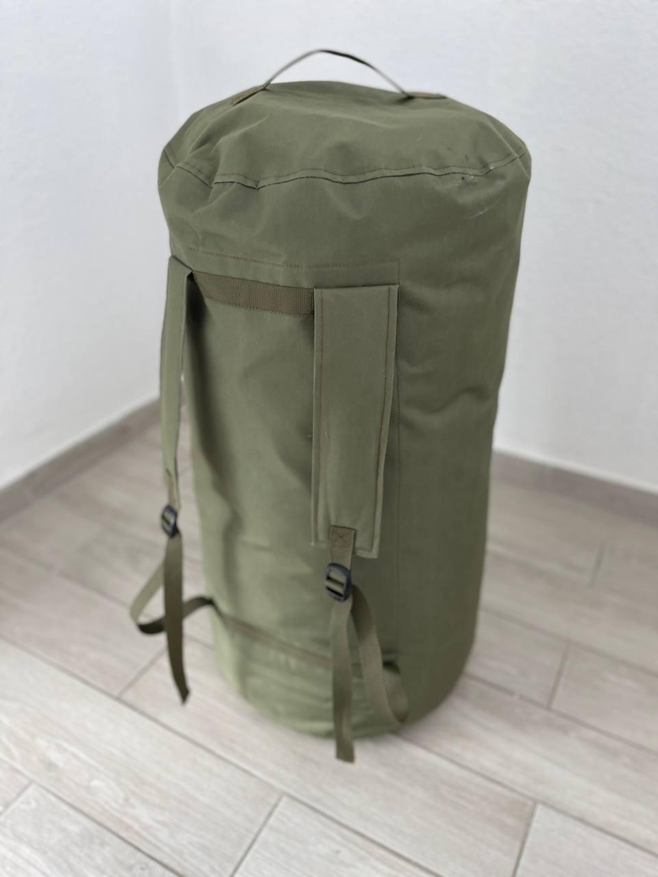 Баул на 120 литров армейский военный для ЗСУ тактический сумка рюкзак 98*40 см походный олива/хаки IBM-3 - фото 3 - id-p2135695326