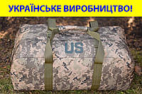 Тактическая сумка баул US 65 л большая военная армейская сумка баул цвет пиксель для передислокации ВСУ