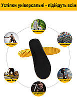 Устілки спортивні із пористим низом розмір 35-41. Обрізні устілки універсальні для спорту з піни EVA, фото 4
