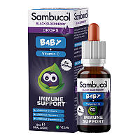 Черная бузина для детей Sambucol Black Elderberry Baby Drops + Vitamin C (20 мл)