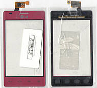 Сенсор LG E615 Optimus L5 dual sim Red (червоний)