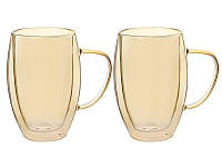 Набор из 2-х чашек с двойными стенками Le Glass Amber 380 мл 13 см 605-004 GoodStore