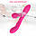 Вакуумний вібростимулятор, Хвильовий безконтактний стимулятор-масажер точки G та клітора Rabbit Кролик, Рожевий, фото 6
